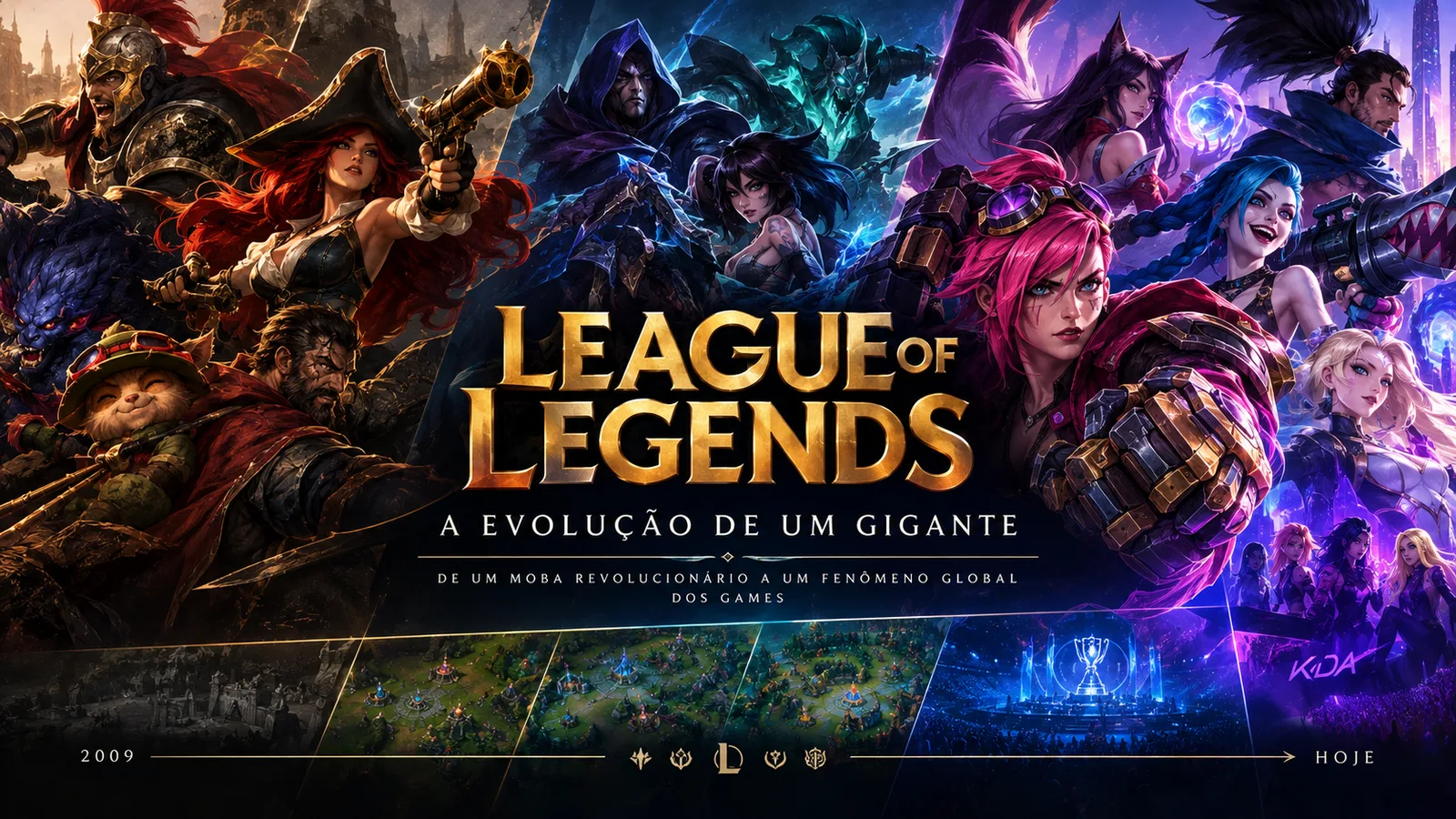 A evolução de League of Legends: de um MOBA revolucionário a um fenômeno global dos games