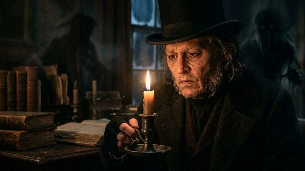 Ebenezer e os Fantasmas do Natal: Johnny Depp enfrenta um Natal sombrio em nova adaptação de Charles Dickens