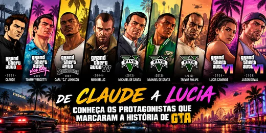 Todos os protagonistas de GTA: de Claude e CJ até Jason e Lucia ...
