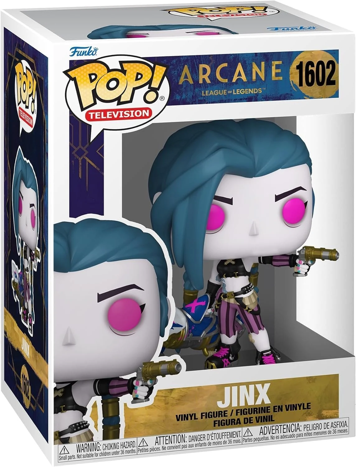 POP Funko TV: Arcane League of Legends – Boneco de vinil Jinx