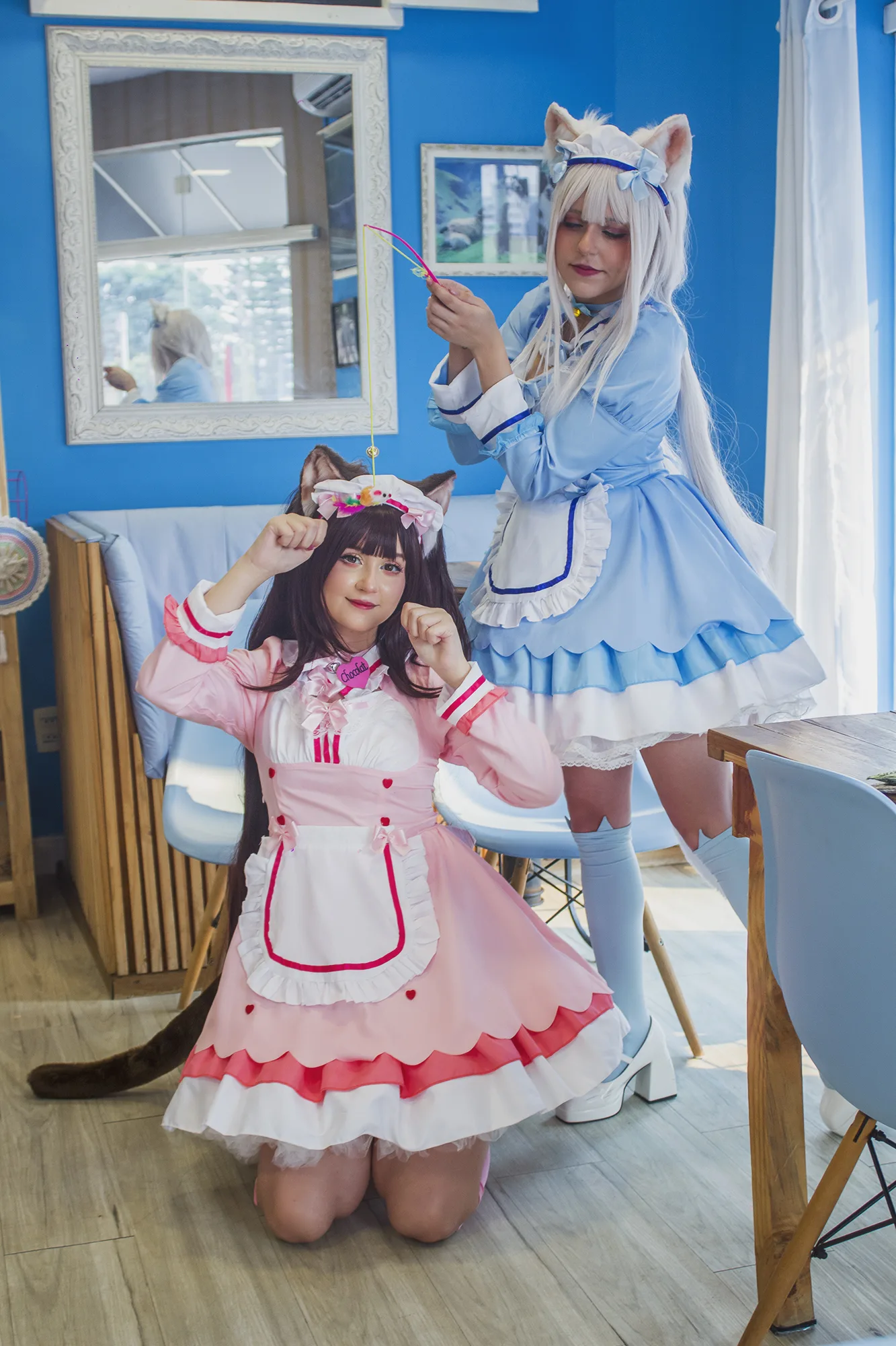 Capa do ensaio Vanilla e Chocola ( Game Nekopara ) por Yanka e Chiisa