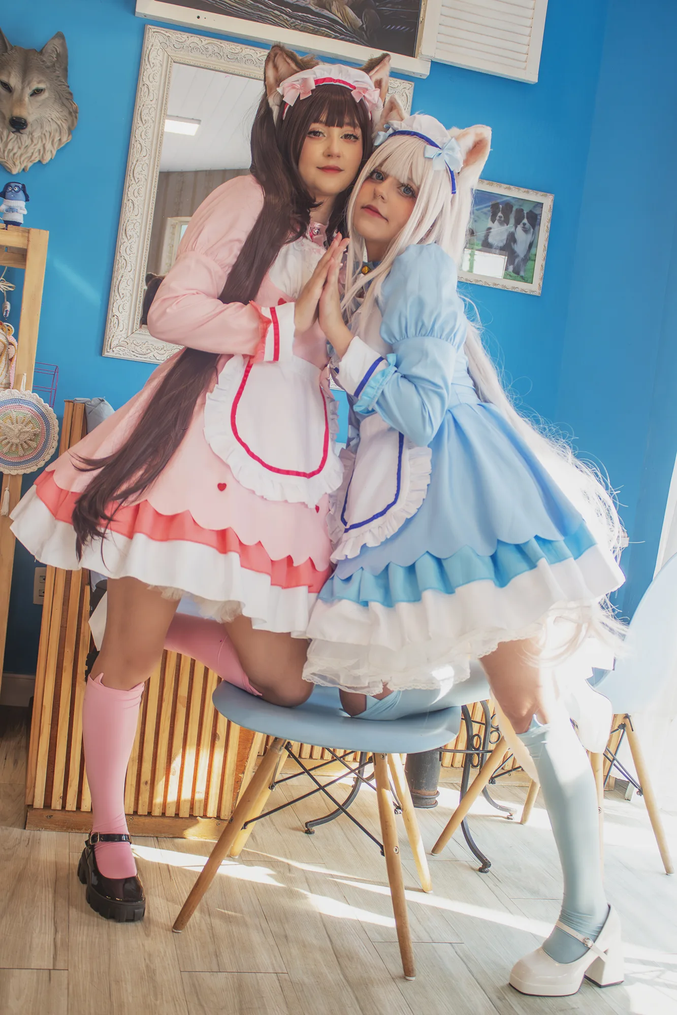 Foto 1 — Vanilla e Chocola ( Game Nekopara ) por Yanka e Chiisa