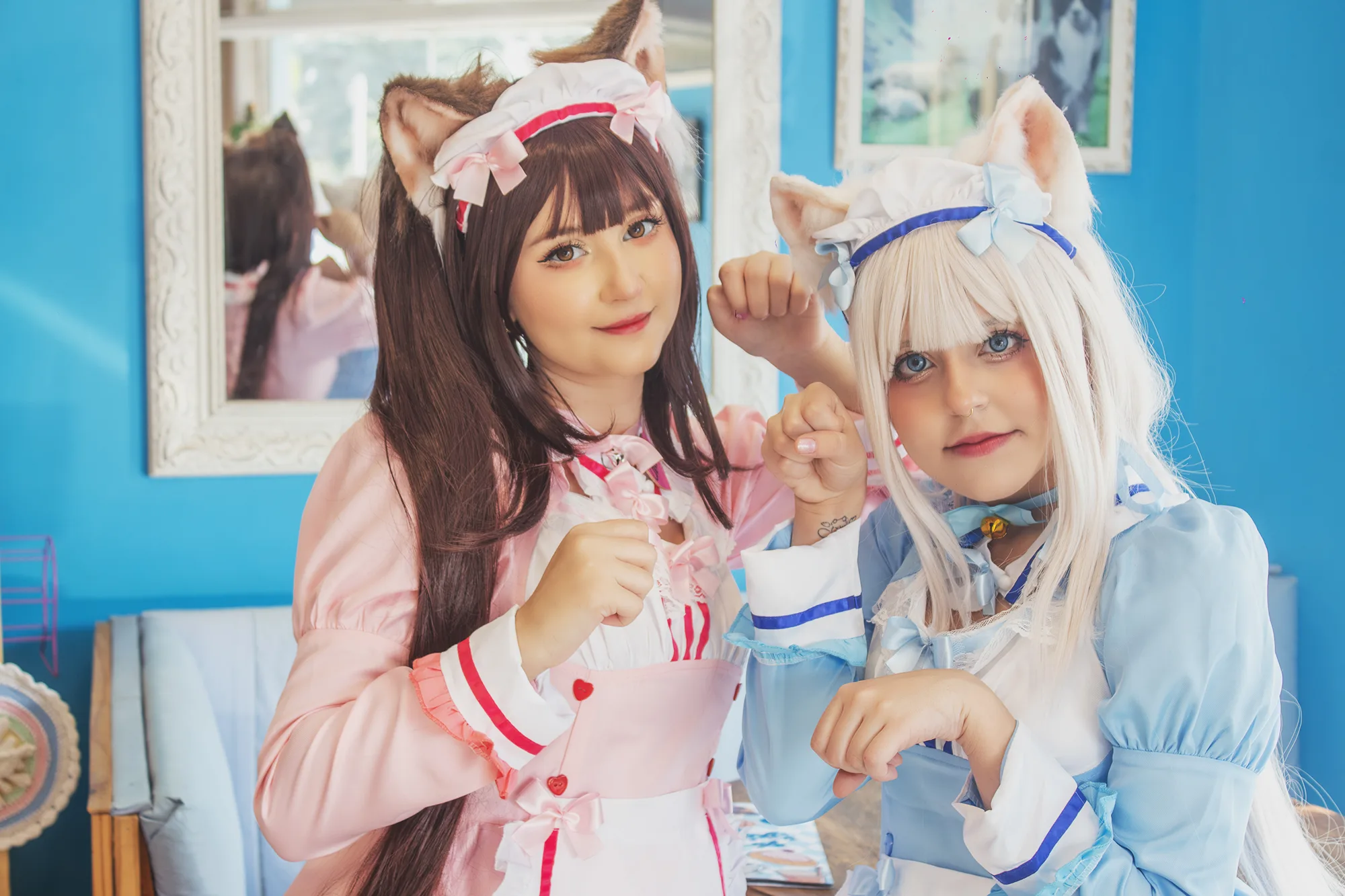 Foto 2 — Vanilla e Chocola ( Game Nekopara ) por Yanka e Chiisa