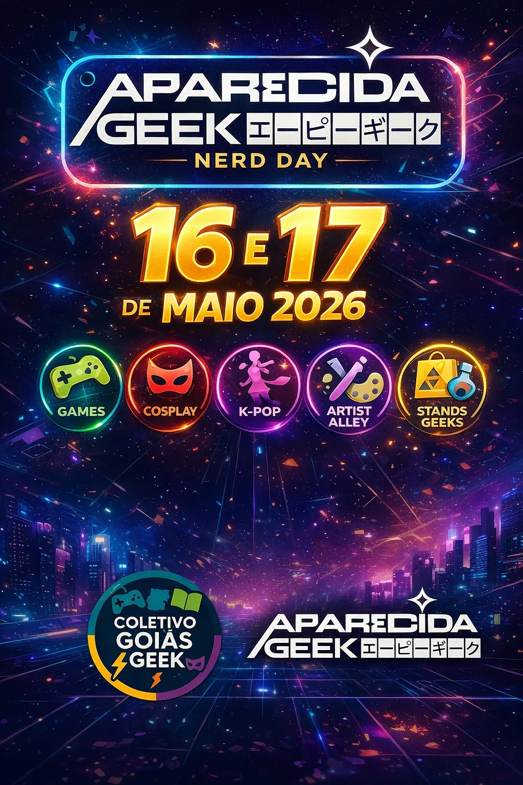 Aparecida Geek Nerd Day