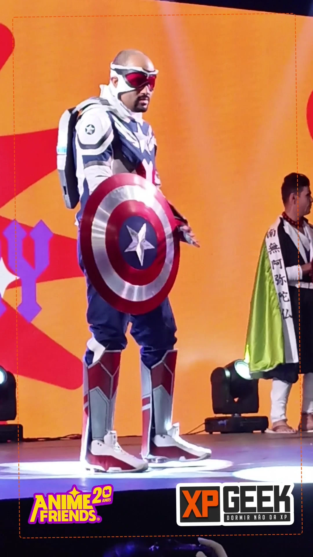 desfile cosplay Anime Friends 2023 #captainamerica #cosplay #geek #otaku #marvel #vingadores