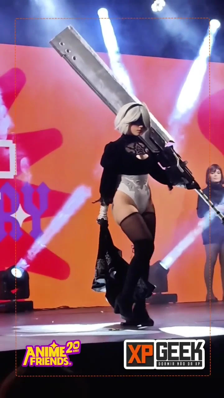 desfile cosplay Anime Friends 2023 #cosplay #nierautomata #2b #game #nierautomatacosplay #animefriends