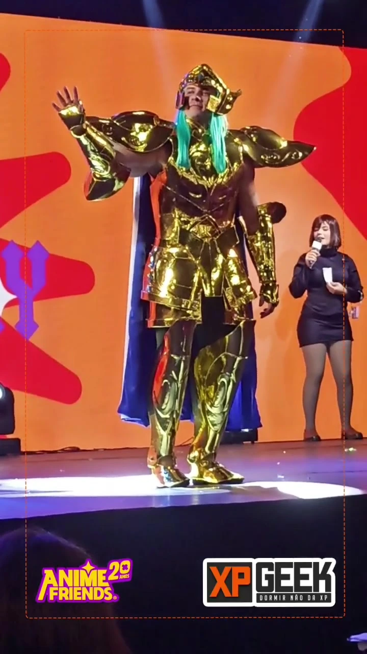 desfile cosplay Anime Friends 2023 #cosplay #saintseiya #cavaleirosdozodiaco #anime #geek #animefriends