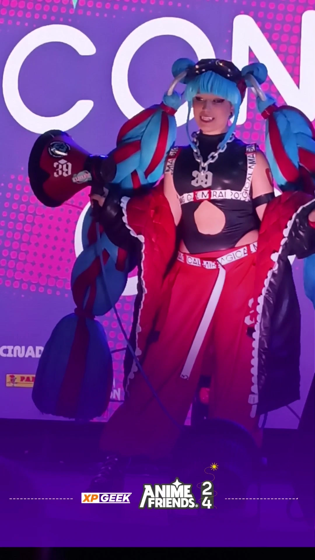 desfile cosplay Anime Friends 2024 Vocaloid @2B do Rabetão #geek #Cosplay #vocaloid