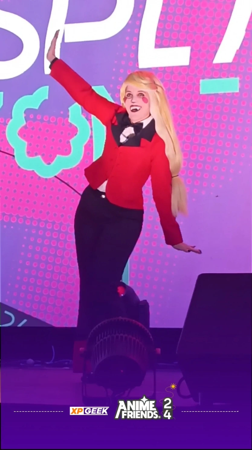 desfile cosplay Anime Friends 2024 - Hazbi Hotel #hazbinhotel #cosplay #geek #af2024